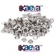 OkaeYa-500 Sets Eyelet Grommet Hole Rivets(set of 500 male and 500 female) Silver color